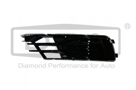 Решетка протифотуманной фары правая (черная) Audi A6 (11-) DPA 88071841202 (фото 1)