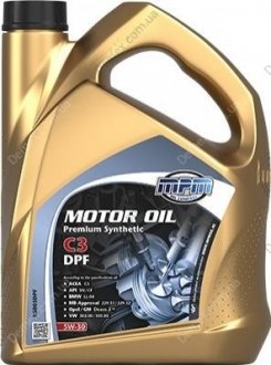 Моторна олива Premium Synthetic C3 DPF / 5W30 / 5л. / (ACEA C3, API CF/SN, Opel/GM dexos2) MPM 05005DPF