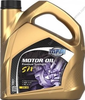 Моторное масло Premium Synthetic SN 5W50 4л. MPM 05004S (фото 1)
