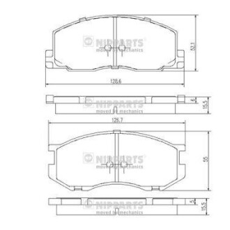 Тормозные колодки NIPPARTS J3602039