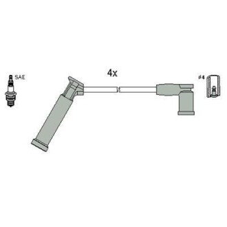 Комплект кабелів запалювання HUCO HITACHI-HUCO 134677