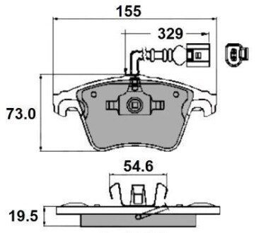 Тормозные колодки перед. T5 03- (R16) NATIONAL NP2167