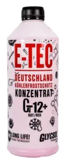 Антифриз концентрат Gt12+ Glycsol красный 1,5 л E-TEC 9588