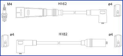 Комплект кабелів запалювання HUCO HITACHI-HUCO 134785