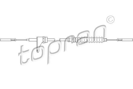 Тросик газу TOPRAN 103300