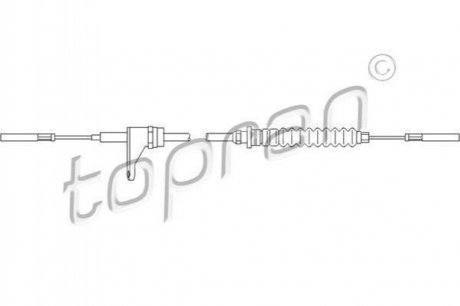 Тросик газа TOPRAN 103300