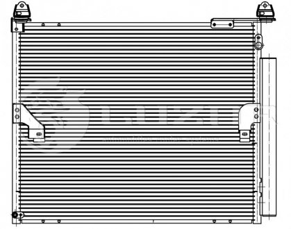 Радиатор кондиционера с ресивером Toyota Land Cruiser Prado (09-) 4.0i LUZAR LRAC 1971 (фото 1)
