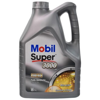 Олива моторна Super 3000 X1 5W-40, 5 л MOBIL 156154