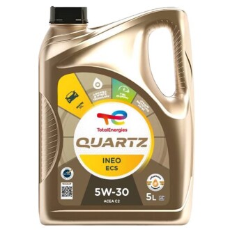 Моторное масло Quartz Ineo ECS 5W-30 синтетическое 4 л TOTAL 213685