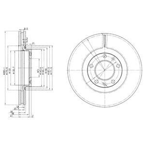 Тормозной диск DELPHI BG3682