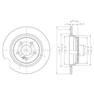 Тормозной диск DELPHI BG3725