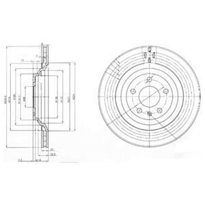 Гальмівний диск DELPHI BG3991