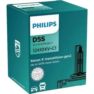 Автолампа 25 W 12 V прозора PHILIPS 12410XV+C1
