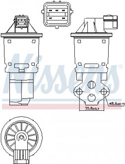 Клапан EGR NISSENS 98247