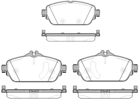 Колодки тормозные дисковые, к-кт. ROADHOUSE 2159208