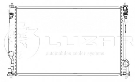 Радиатор охлаждения Toyota Camry (XV70) (18-) АКПП LUZAR LRc 19141 (фото 1)
