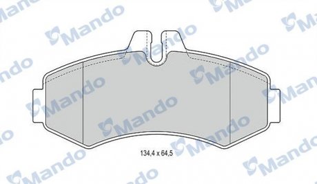 Гальмівні колодки для дисків MANDO MBF015660 (фото 1)