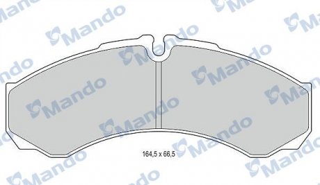 Гальмівні колодки до дисків MANDO MBF015560 (фото 1)