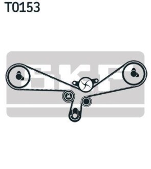 Водяной насос + комплект зубчатого ремня SKF VKMC 01903-2