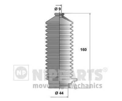 Комплект пылника, рулевое управление NIPPARTS J2842007