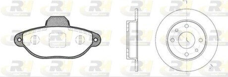 Гальмівний комплект (Диски RH 6110.00 + Колодки RH 2414.20) 8414.01 ROADHOUSE 841401