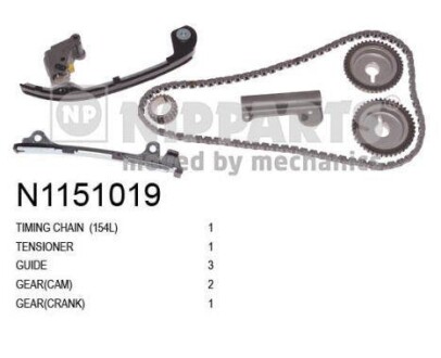 Комплект цепи привода распредвала NIPPARTS N1151019