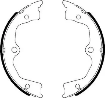 Тормозные колодки барабанные (TMD) TEXTAR 91077700