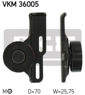 Натяжний ролик, поліклиновий ремінь SKF VKM 36005