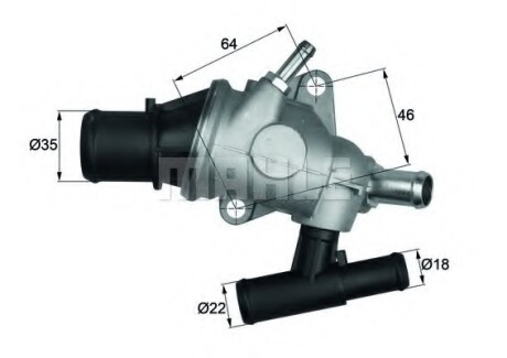 Термостат, охолоджуюча рідина MAHLE MAHLE\KNECHT TH 29 88