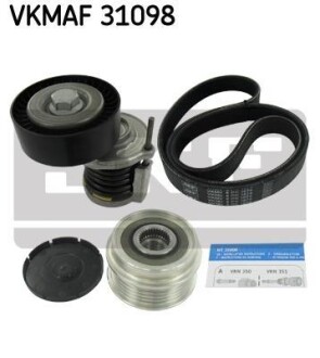 Комплект поліклиновий (ремінь+ролики) SKF VKMAF 31098