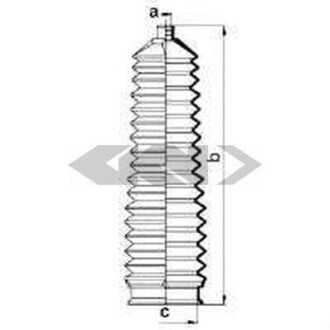 Пильник рульового механізму GKN SPIDAN 83901