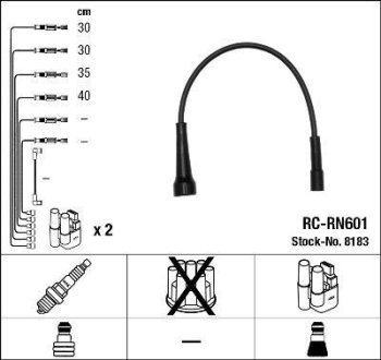 Комплект кабелів високовольтних NG NGK RCRN601