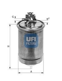 Паливний фільтр UFI 24.418.00