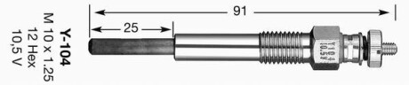 Свічка розжарювання NGK 6425