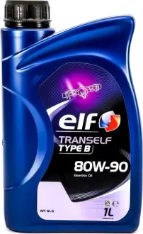 Трансмиссионное масло Tranself Type B GL-5 80W-90 минеральное 1 л ELF 213870