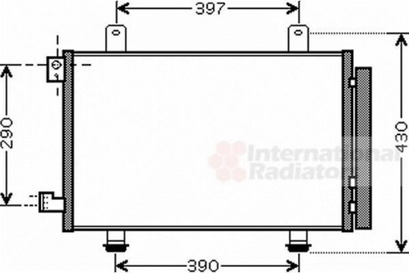 Радиатор кондиционера SX4/SEDICI ALL 05- VAN WEZEL 52005090