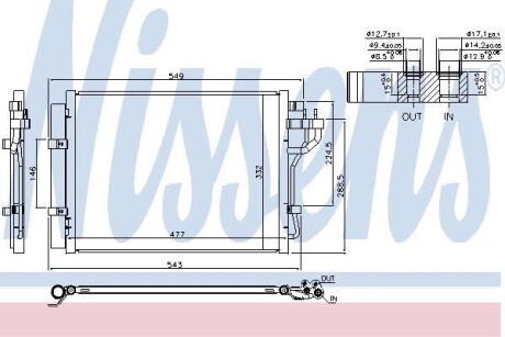 Радіатор кондиціонера NISSENS 940592