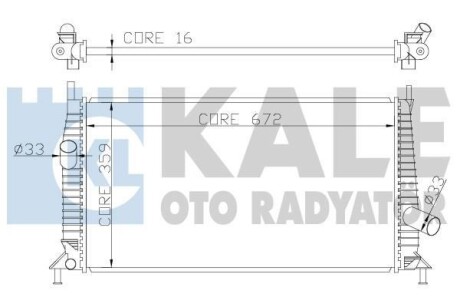 KALE VOLVO Радиатор охлаждения C30/70,S40 II,V50,Ford C-Max,Focus II,Mazda 3 1.3/2.0 03- KALE KALE OTO RADYATOR 356300