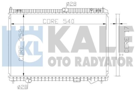 KALE FORD Радиатор охлаждения B-Max,Fiesta VI,Transit Courier 1.4/2.0 12- KALE KALE OTO RADYATOR 341945