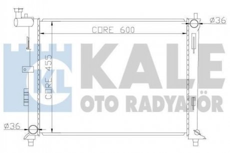 Радиатор охлаждения Hyundai İ30, Elentra - Kia Ceed, Ceed Sw, Pro Ceed Radiator KALE OTO RADYATOR 341980