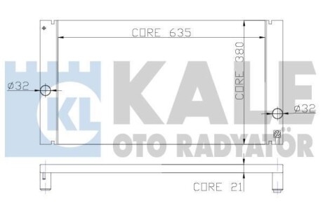 KALE VOLVO Радиатор охлаждения C30/70 II,S40 II,V50 2.0/2.5 04- KALE KALE OTO RADYATOR 352800