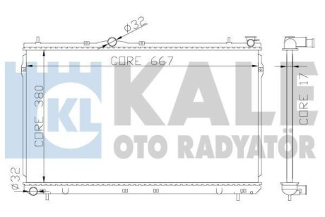 KALE HYUNDAI Радиатор охлаждения Coupe,Lantra II 1.5/2.0 96- KALE KALE OTO RADYATOR 372400