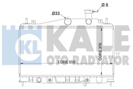 KALE HYUNDAI Радиатор охлаждения Accent II,III 1.4/1.6 05- KALE KALE OTO RADYATOR 357900 (фото 1)