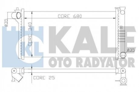 MAZDA Радиатор охлаждения Mazda 626 IV,V 1.8/2.0 91- KALE OTO RADYATOR 359600 (фото 1)