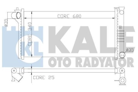 KALE MAZDA Радиатор охлаждения Mazda 626 IV,V 1.8/2.0 91- KALE KALE OTO RADYATOR 359600