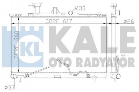 HYUNDAI Радиатор охлаждения Matriz 1.5CRDi/1.8 01- KALE OTO RADYATOR 369700 (фото 1)