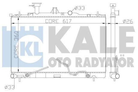 KALE HYUNDAI Радиатор охлаждения Matriz 1.5CRDi/1.8 01- KALE KALE OTO RADYATOR 369700