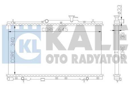 KALE HYUNDAI Радиатор охлаждения Accent II 1.3/1.5 00- KALE KALE OTO RADYATOR 369000