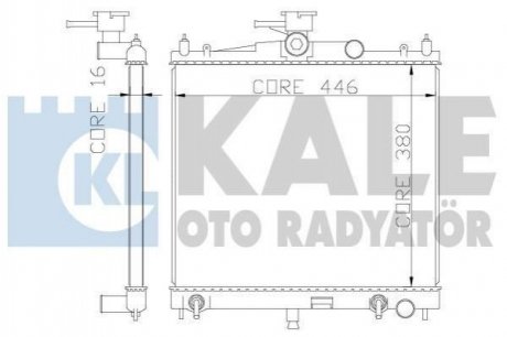 KALE NISSAN Радиатор охлаждения Micra III 1.2/1.4 03- KALE KALE OTO RADYATOR 342050