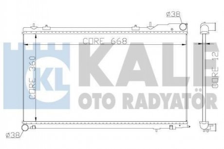 KALE SUBARU Радиатор охлаждения Forester 2.0/2.5 02- KALE KALE OTO RADYATOR 364900